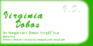 virginia dobos business card